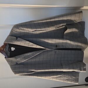 a new day Gray Plaid Blazer